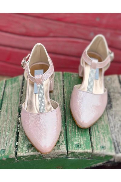 Surpie Shoes Pantofi cu toc mic Stoned, pantofi cu toc pentru copii