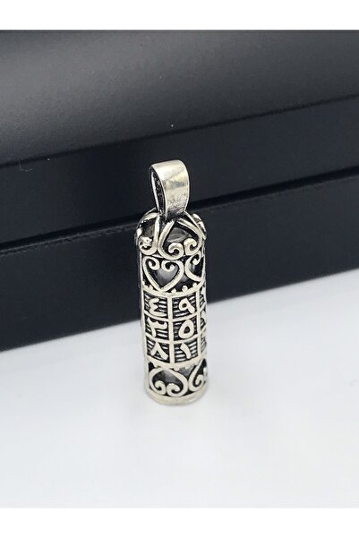 OJO TAKI Ebced Hesabı Cevşen 925 Ayar Gümüş Kolye Ucu Ojo00211 Oksitli Gümüş ...