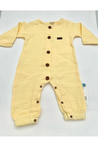 Daleen Long Sleeve Muslin 100% Cotton Baby Onesie