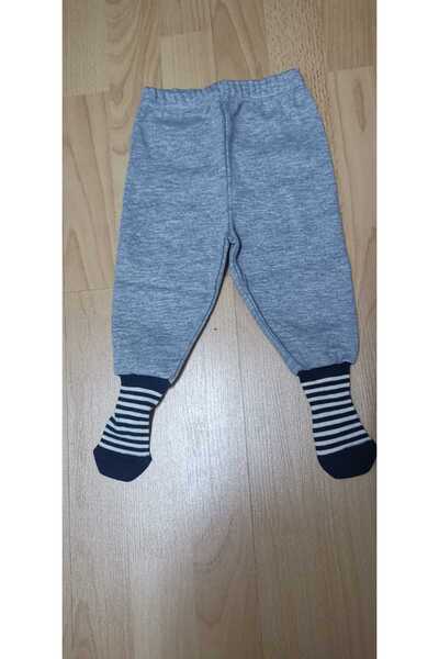 Fuar Baby KOYU GRİ ÇORAPLI PİJAMA ALTI (KALIN KUMAŞ)