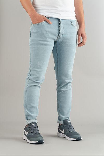 bombe Pánské Slim Fit Džínové kalhoty Slim Fit s manžetou