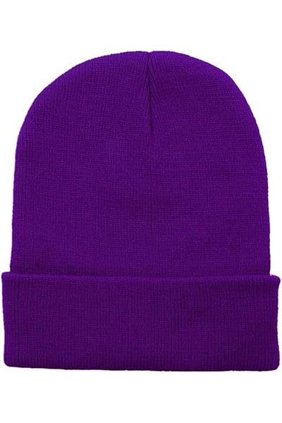MinaCarin Unisex Basic Beret - Purple