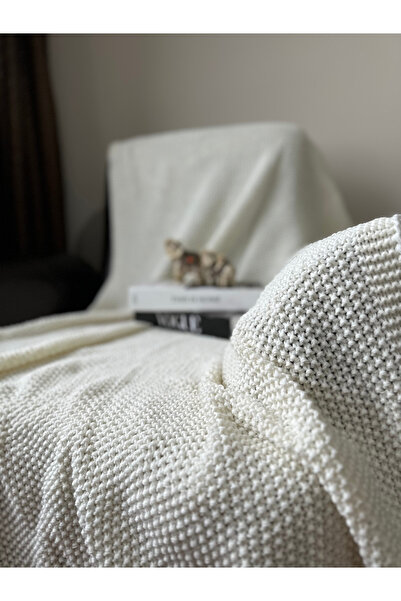 Sheilar Rice Knitted Knitwear TV Blanket Sofa Shawl