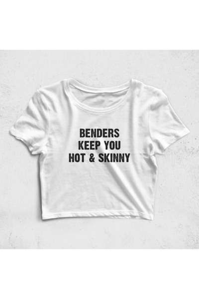 Built By Crazy Benders Keep You Hot Skinny Skraćeni kroj Top T-Shirt