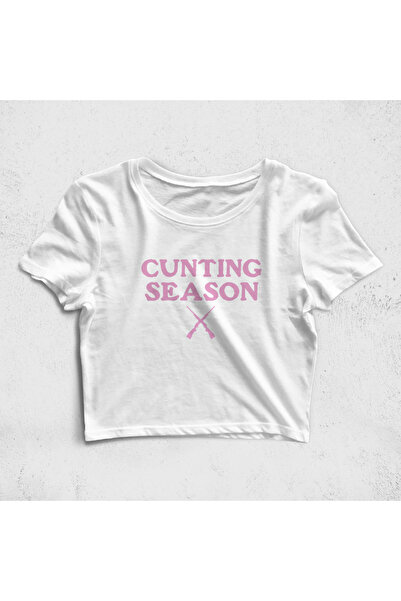Built By Crazy Tricou Croptop Cunting Season