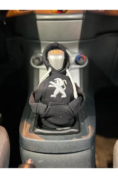 Aksesuar Black Peugeot Logo Gear Shift Case Sweatshirt