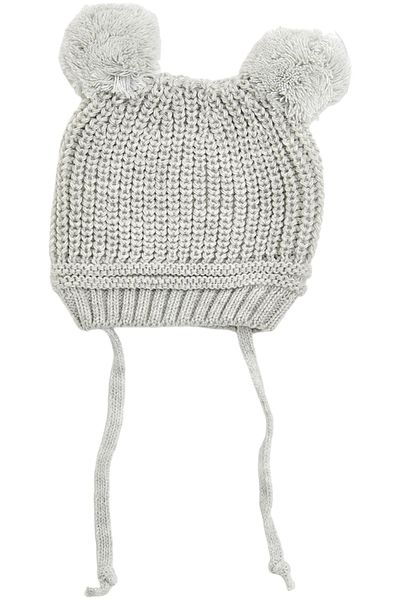 Little Jom Pompom Knitwear Baby Hat, Knitwear Baby Beanie (0-18 Months)