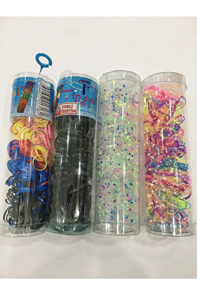 hbtasarim Ince Lastik Toka 4 Büyük Kutu (2 Kutu Ince 2 Kutu Kalın)