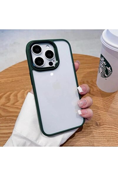 Rivor Apple iPhone 12 Pro Max Kılıf Kamera Çıkıntılı Arkası Şeffaf Köşeleri P...