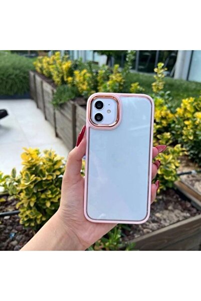 Rivor Apple iPhone 11 Uyumlu Kılıf Kamera Çıkıntılı Arkası Şeffaf Köşeleri Pa...