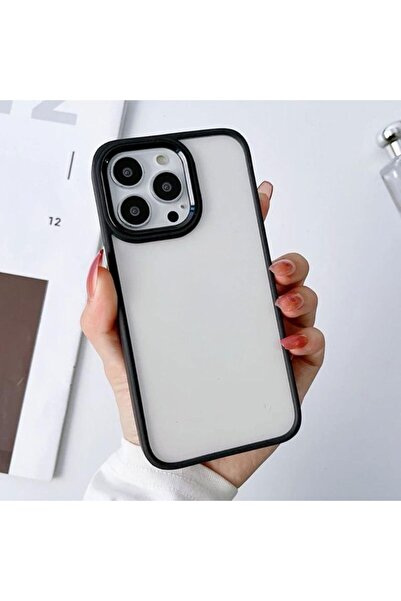 Rivor Apple iPhone 11 Pro Uyumlu Kılıf Kamera Çıkıntılı Arkası Şeffaf Köşeler...
