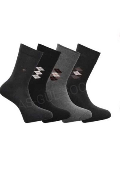 ASGÜL SOCKS Икономични сезонни мъжки чорапи от ликра, 8 чифта