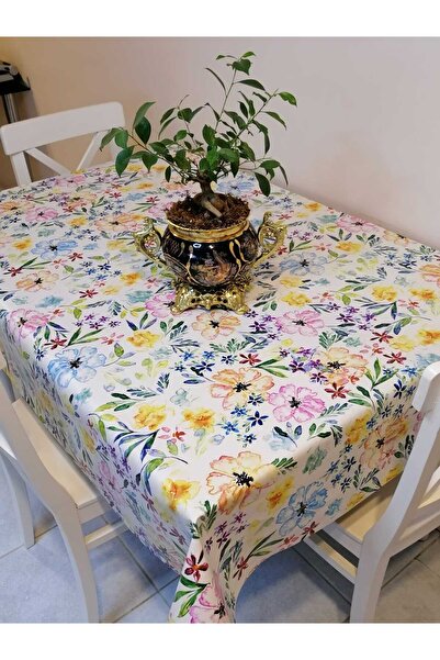 Başak Ev Tekstili Elyaflı Pvc Muşamba - Desenli Silinebilir Masa Örtüsü