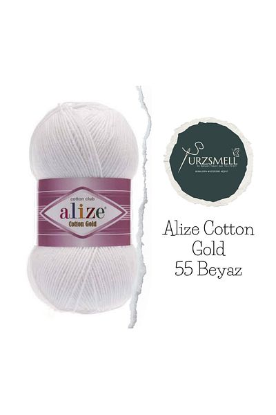 Alize خيط حياكة يدوي قطني ذهبي 100 جرام330 جبلحبل أميجورومي، حبل لكمة، سترة صوفية وحبل سترة