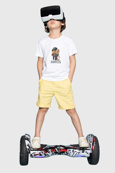 herotasarım Tricou Happier pentru copii - mânecă scurtă, model bll4720