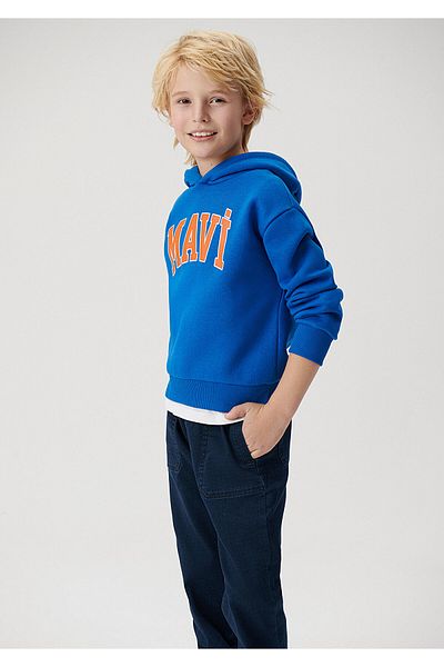 Mavi Суичър с качулка с щампа с лого 6610110-70895