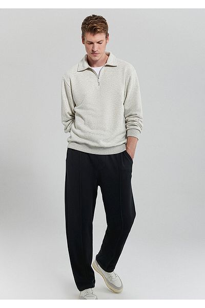 Mavi Γκρι φούτερ με ημιφερμουάρ Polo 0S10093-82498