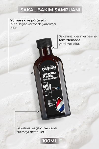 Morfose شامبو Ossion Premium للعناية باللحية - Barber Line 100 مل