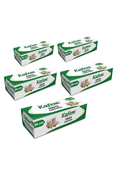 KAFEM Ahşap Tahta Karıştırıcı 14 Cm 250 Li X 5 Paket -