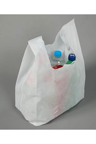 ELİF AMBALAJ Beyaz Atlet Poşet Küçük Boy 1 Kg Market Manav Poşeti Çöp poşeti