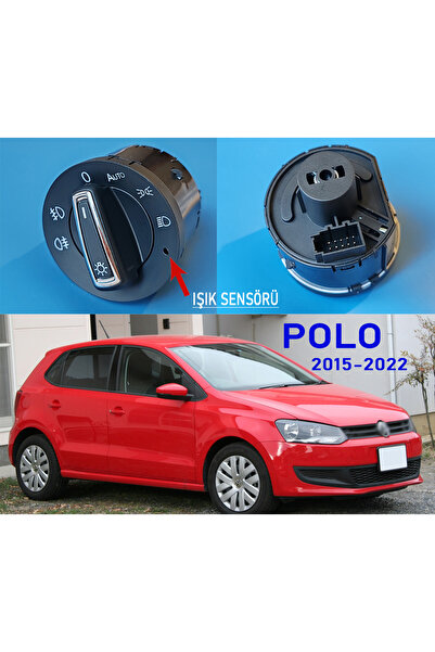 vagparts POLO 6C Auto Far Anahtarı - POLO 6C Uyumlu Sensörlü Otomatik Far Dön...