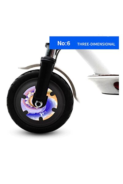 Profisher M365/Pro/1S Scooter İçin Tekerlek Reflektör Etiketi Desenli Seri No 6