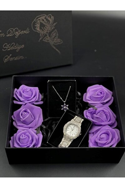 Masalsı Concept 14 Şubat Sevgililer Günü Hediyesi Yapay Çiçek Süslü Kutuda Lo...