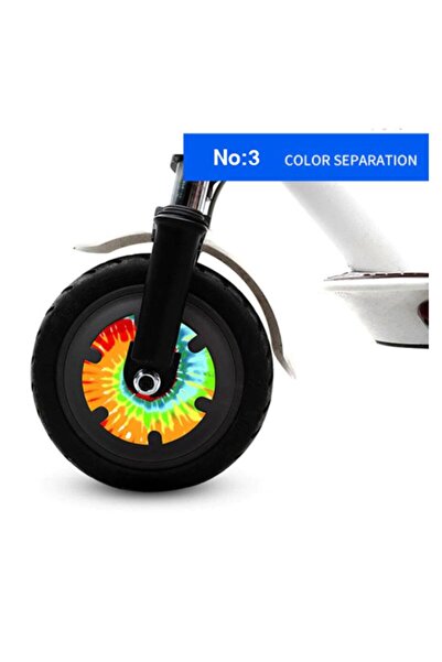 Profisher M365/Pro/1S Scooter İçin Tekerlek Reflektör Etiketi Desenli Seri No 3