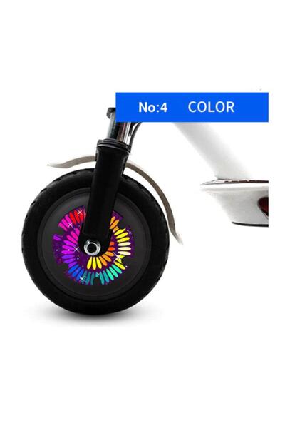 Profisher M365/Pro/1S Scooter İçin Tekerlek Reflektör Etiketi Desenli Seri No 4