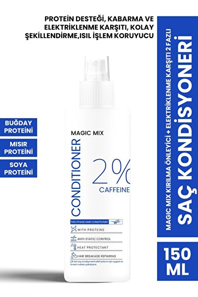 PROCSIN Magic Mix Kırılma Önleyici + Elektriklenme Karşıtı 2 Fazlı Saç Kondisyoneri 150ML