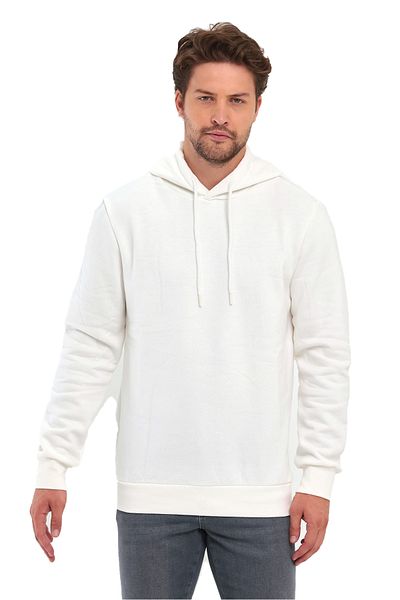 Rodi 3 Thread Ribbed Hooded Pocketless Sweatshirt Rd24ke054902