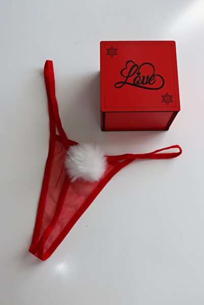 succy Mini Love Kutuda Beyazponponlu Tanga