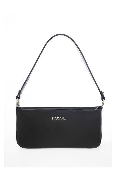 Fossil Women's Black Shoulder Bag 25x12x4 cm 05FM24Y1026
