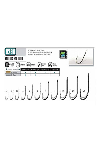 VMC 9290BZ Çapraz Uzun Pala Tırnaklı Bronz İğne