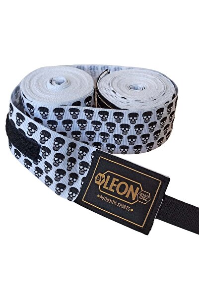 SPORIO bandaj de box Big Skulls Skull 5 metri Bandaj de box negru