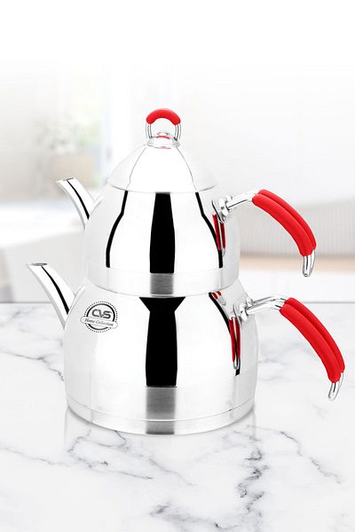 CVS Dn 12029 Emerald Family Size Teapot Red