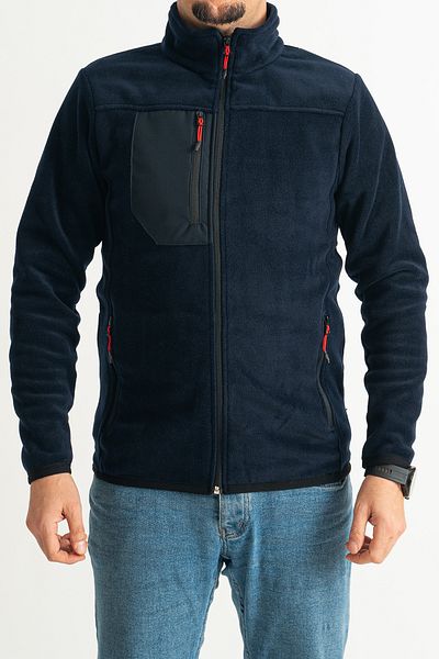 Souris Μπλουζάκι Navy Blue Softshell Fleece - Στενή εφαρμογή, πλήρες φερμουάρ, χωρίς πήγματα