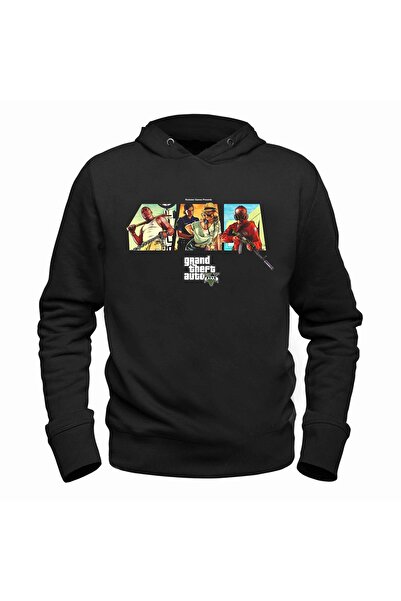 Alfa Tshirt Gta 5 Siyah Çocuk Sweatshirt