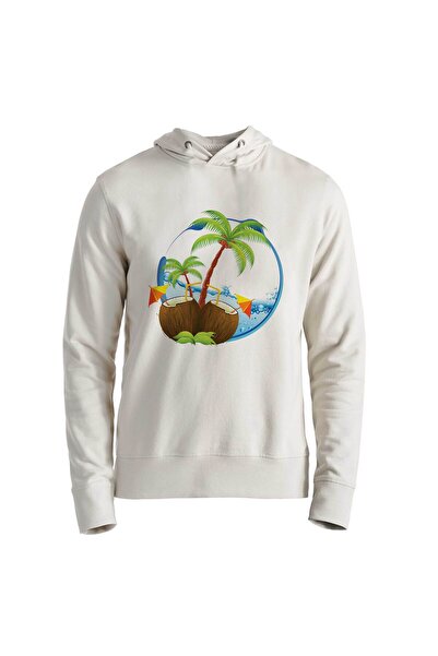 Alfa Tshirt سويت شيرت للأطفال مطبوع عليه صورة شجرة النخيل
