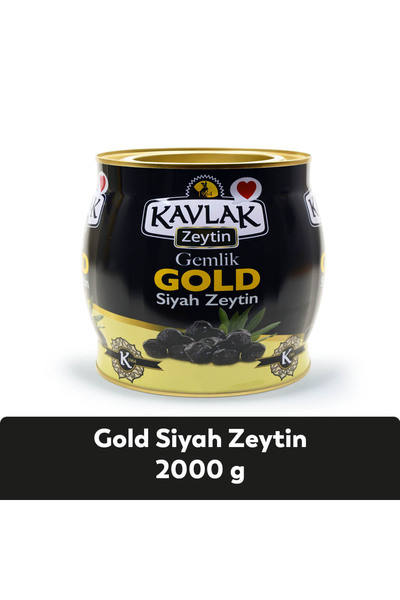KAVLAK Gold Gemlik Siyah Zeytin 2 Kg