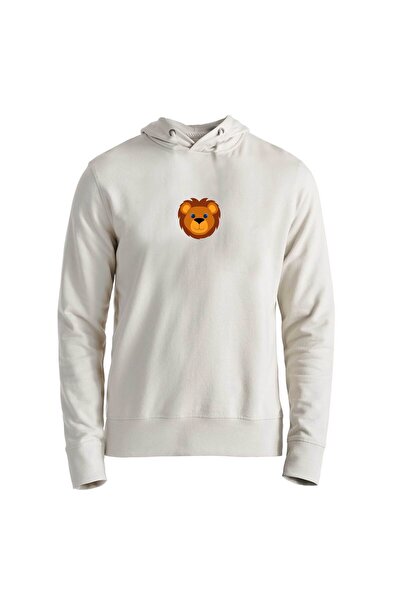 Alfa Tshirt Animal Lion Digital Printed Ecru Kids Sweatshirt