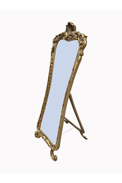 Evim-E Aksesuar Lavina Ayaklı Boy Aynası Polyester Döküm-Tamamı Oymalı-El Boyası