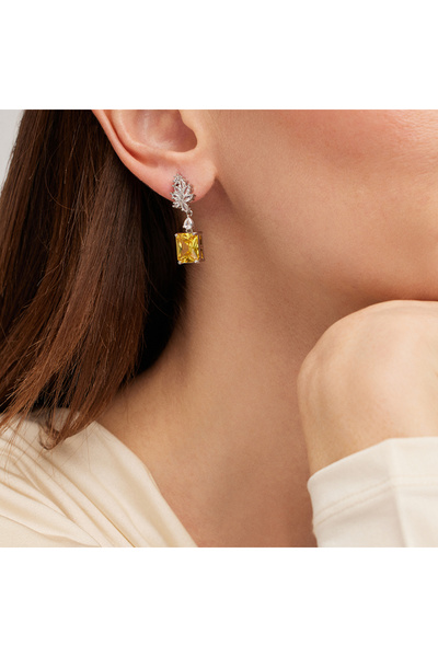 Merano Design Alex Sarı Küpe