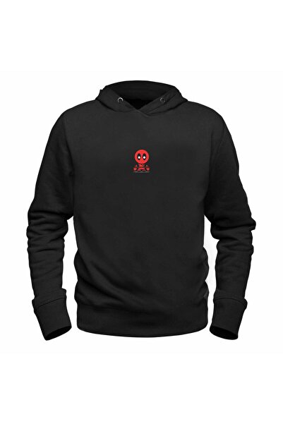 Alfa Tshirt سويت شيرت أسود مطبوع رقميًا للأطفال من Animal Deadpool