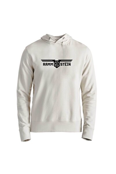 Alfa Tshirt Rammstein Designed Printed Ecru Kids Sweatshirt