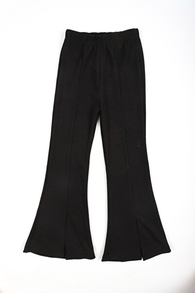 Kidiba Ισπανικό καλσόν για κορίτσια 9-12 ετών με ριμπ σκισίματα στα πόδια