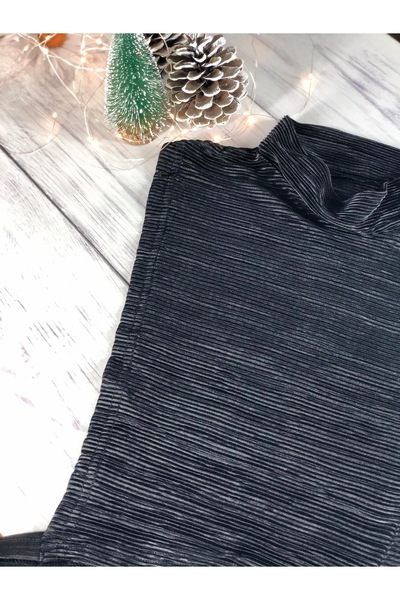 mirach Three-Dimensional Bright Fabric High-Rise Neck Collar Self-Striped Texture Sleeveless Hijab Stylish Neck Collar