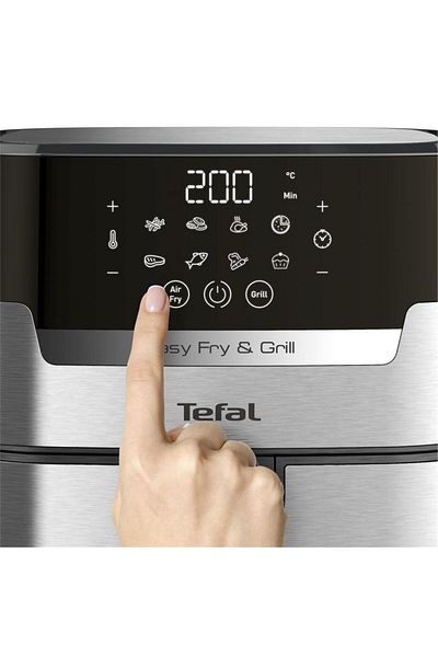 TEFAL EY505D Precision+ Fryer Air Fryer fără ulei - Se poate prăji și grătar cu aer