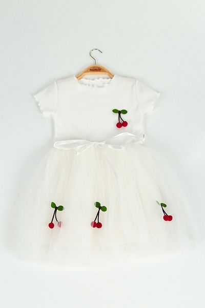 Masaliko Φόρεμα για κορίτσια Princess Fluffy Stretchy Cherry Tutu