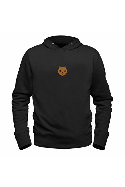 Alfa Tshirt Animal Bear Digital Printed Children's Black Sweatshirt